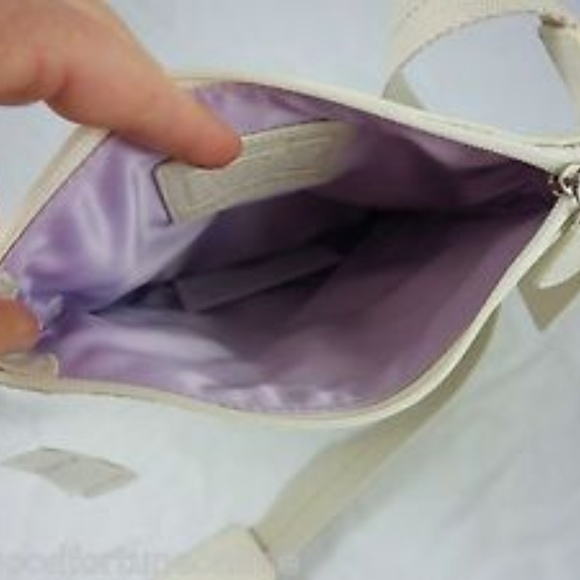 Coach Purple Sateen Leather Crossbody Swingpack - Picture 7 of 7